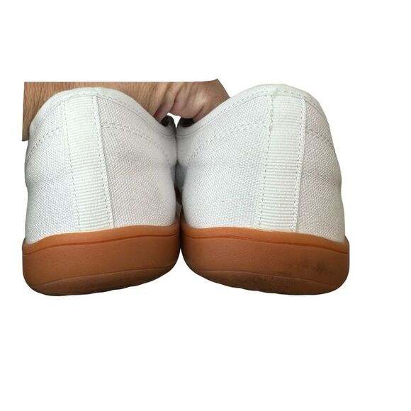 WHITIN White Wide Canvas Barefoot Sneakers | Zero Drop Sole | Minimalist Sz 10 W - Picture 8 of 16